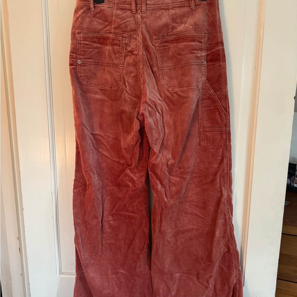 Pilcro Wide Leg Pants in Rust - Picture 4 of 5